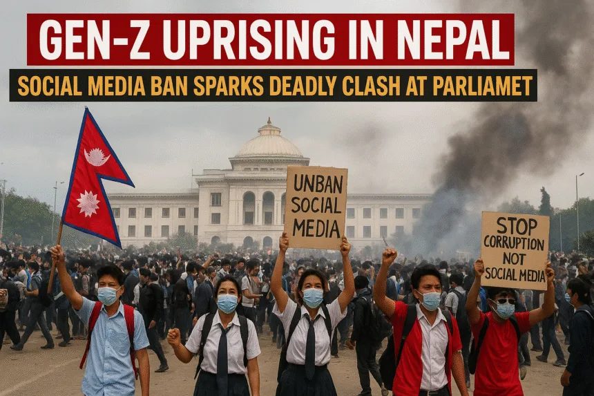 नेपाल में युवाओं का विरोध