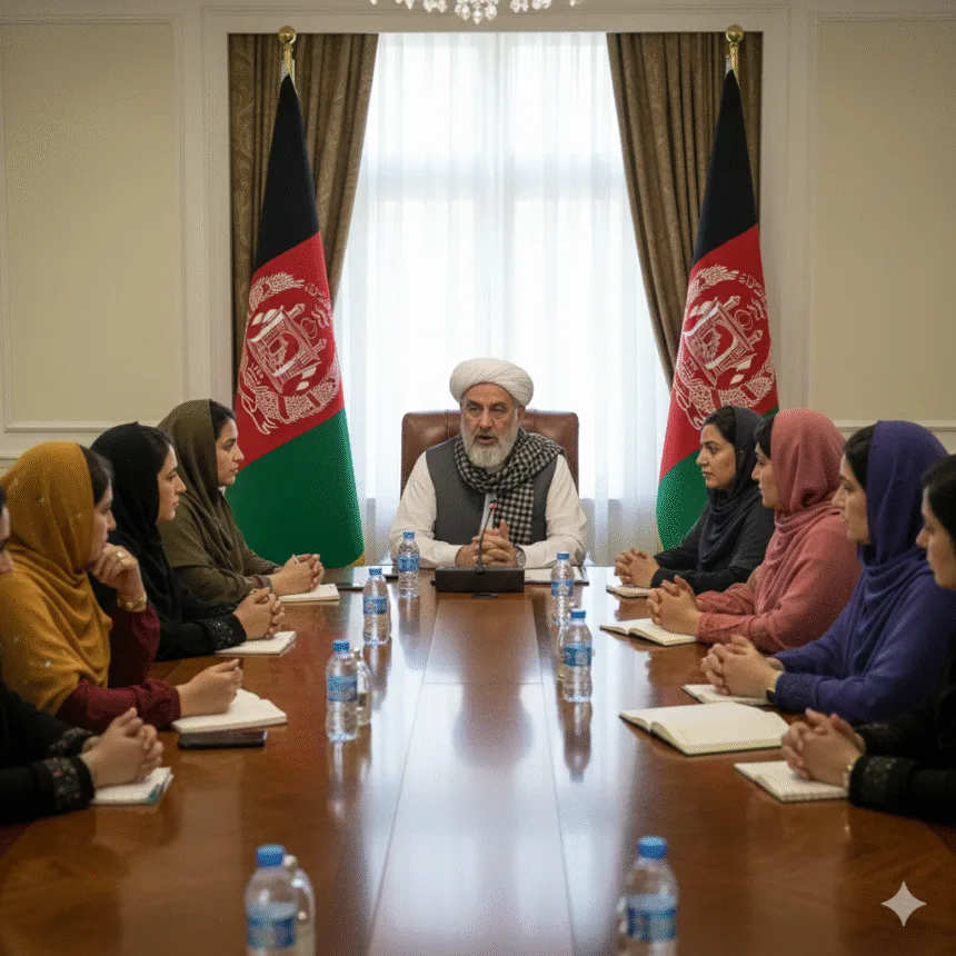 काबुल में महिलाओं ने मुत्ताकी से मुलाकात की