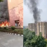 दिल्ली के ब्रह्मपुत्र अपार्टमेंट में लगी भीषण आग